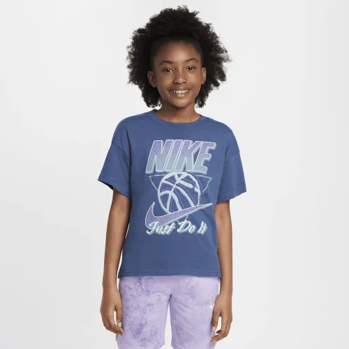 Nike Sportswear Big дитячі (Girls') футболка блакитний
