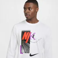 Nike мужские Long-Sleeve баскетбольные футболка цвет белый
