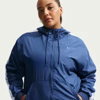 Nike Sportswear Classic Wovens жіноча Loose UV Hooded Куртка (великі розміри) блакитний