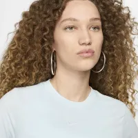 Nike Sportswear Essential жіноча Slim Cropped футболка блакитний