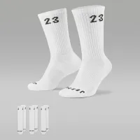 Nike Jordan Essentials Crew шкарпетки (3 пар) колір білий