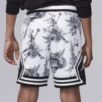 Nike Jordan Dri-FIT Big детские MJ Printed Sport Diamond шорты цвет белый