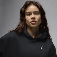 Nike Jordan Brooklyn Fleece женская Pullover Толстовка с капюшоном цвет черный