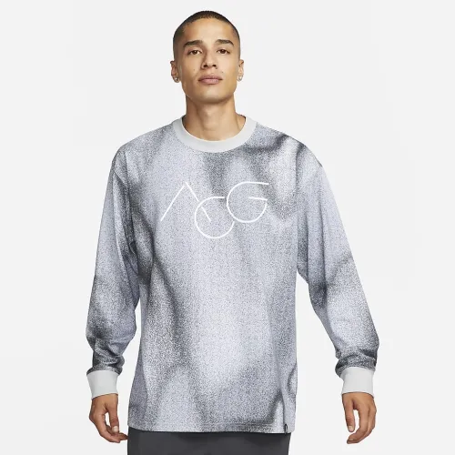 Nike ACG чоловічі Allover Print Long-Sleeve футболка колір сірий