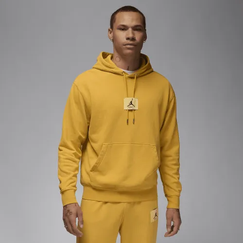 Nike Jordan Flight Fleece чоловічі Washed Pullover Толстовка з капюшоном Yellow