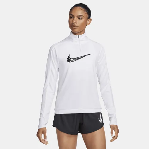 Nike Swoosh женская Dri-FIT 1/4-Zip Mid Layer цвет белый