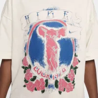 Nike Sportswear Big детские (Girls') оверсайз футболка цвет коричневый