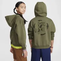 Nike SB Big дитячі оверсайз Skate Толстовка з капюшоном колір зелений