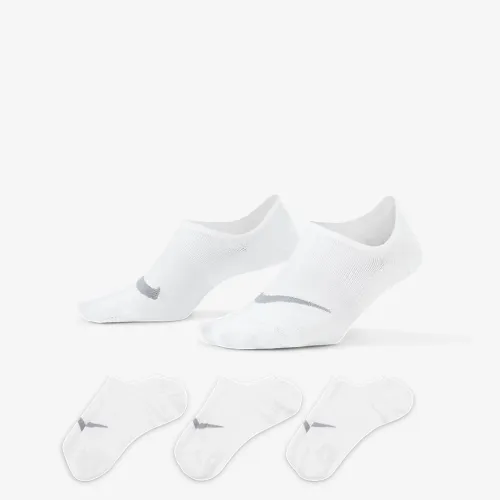Nike Everyday Plus Lightweight женская тренировочные Footie носки (3 пары) цвет белый