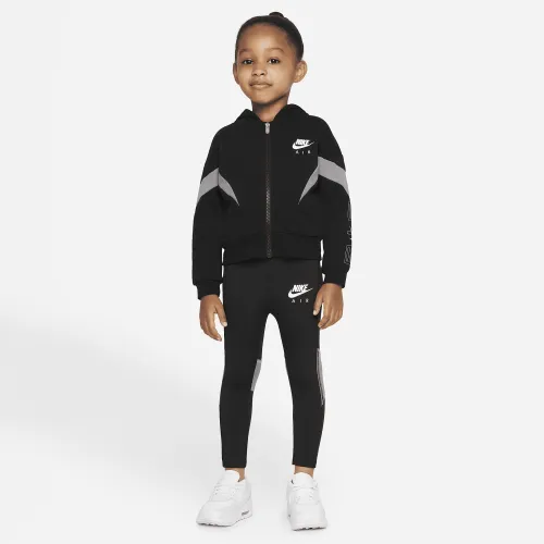 Nike Air Toddler Толстовка с капюшоном and лосины набор цвет черный