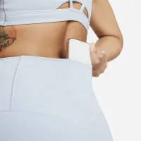 Nike Zenvy женская Gentle-Support С высокой Талией 7/8 лосины синий
