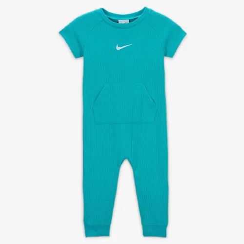 Nike Essentials Baby Short Sleeve Waffle Knit Coverall цвет зеленый