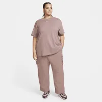 Nike Sportswear Essential женская С высокой Талией Woven Cargo Pants (большие размеры) цвет фиолетовый