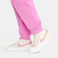 Nike Sportswear Phoenix Fleece женская С высокой Талией Joggers (большие размеры) цвет красный