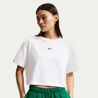 Nike Sportswear женская Loose Short-Sleeve Cropped футболка цвет белый