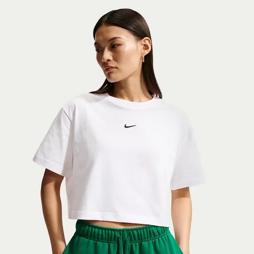 Nike Sportswear женская Loose Short-Sleeve Cropped футболка цвет белый