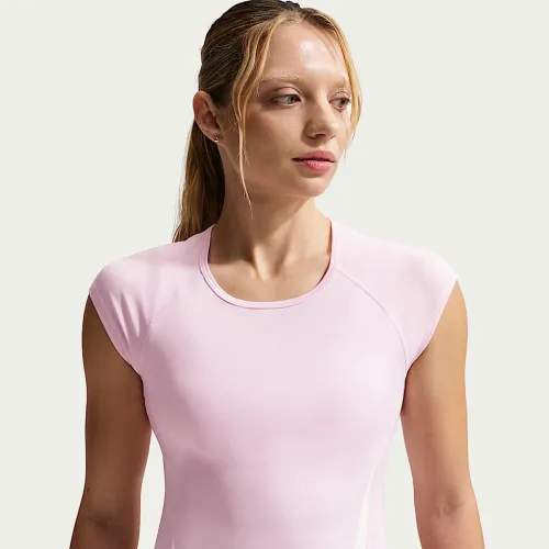 Nike Tempo Swoosh женская Dri-FIT Cap-Sleeve Running Top Pink