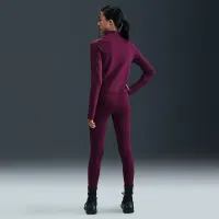 Nike Pro Big детские (Girls') Therma-FIT 1/2-Zip Long-Sleeve Top цвет красный