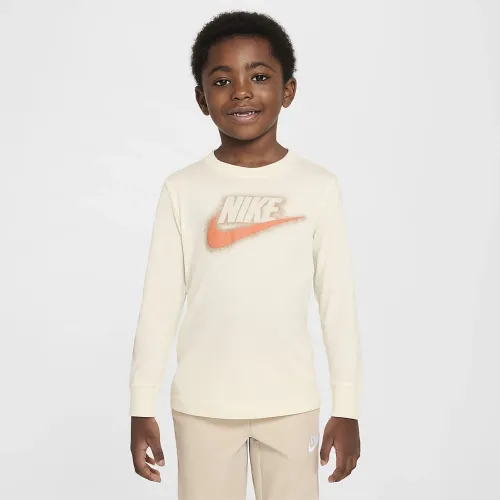 Nike Sportswear Powder Play Little дитячі Long Sleeve футболка колір білий