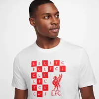 Liverpool FC чоловічі Nike Soccer Checkeколір червоний футболка колір білий