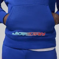 Nike Jordan MJ Moto Big дитячі Fleece Pullover Толстовка з капюшоном блакитний