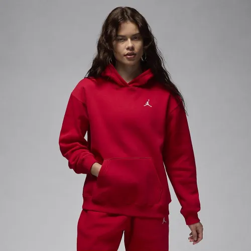 Nike Jordan Brooklyn Fleece женская Pullover Толстовка с капюшоном цвет красный