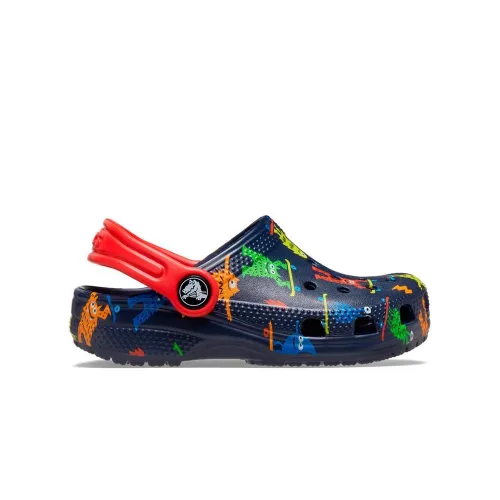 Шлёпанцы Crocs Toddler Classic Easy Icon Clog 207592-410 - разноцветная