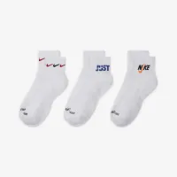 Nike Everyday Plus Cushioned тренировочные Ankle носки (3 пары) многоцветный