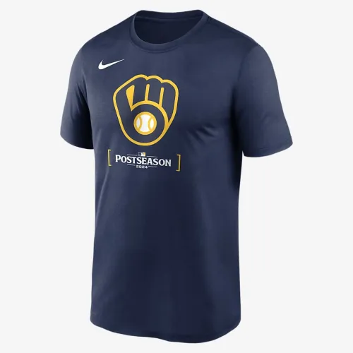 Milwaukee Brewers 2024 Postseason Authentic Collection Legend чоловічі Nike Dri-FIT MLB футболка блакитний