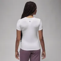Nike Jordan жіноча Slim Graphic футболка колір білий