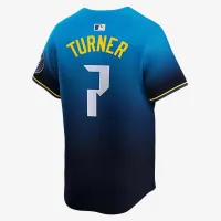 Trea Turner Philadelphia Phillies City Connect чоловічі Nike Dri-FIT ADV MLB Limited Jersey блакитний