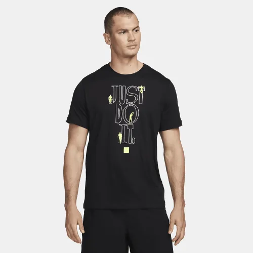 Nike чоловічі Fitness футболка колір чорний
