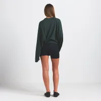 NikeSKIMS Airy женская оверсайз V-Neck Long-Sleeve Top цвет зеленый
