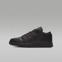 Nike Air Jordan 1 Low Big детские Кроссовки цвет черный