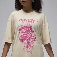 Nike Jordan женская оверсайз Graphic футболка цвет коричневый