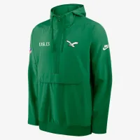 Philadelphia Eagles Alt Option Route Anorak чоловічі Nike NFL 1/2-Zip Hooded Куртка колір зелений