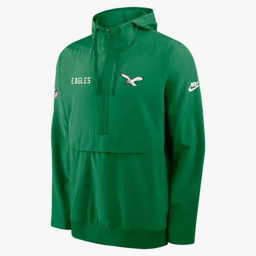 Philadelphia Eagles Alt Option Route Anorak чоловічі Nike NFL 1/2-Zip Hooded Куртка колір зелений