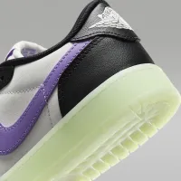 Nike Air Jordan 1 Retro Low Big детские Кроссовки цвет черный