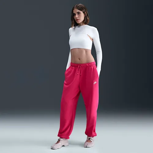 Nike Sportswear Club Fleece женская Mid-Rise оверсайз Sweatpants Pink