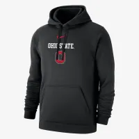 Ohio State Club Fleece мужские Nike College Толстовка с капюшоном цвет черный