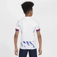 Norway (женская Team) 2024/25 Stadium Away Big детские Nike Dri-FIT Soccer Replica Jersey цвет белый
