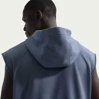 Nike мужские N.A.C. Dri-FIT Fleece Sleeveless тренировочные Толстовка с капюшоном синий