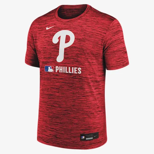 Philadelphia Phillies Authentic Collection Velocity чоловічі Nike Dri-FIT MLB футболка колір червоний