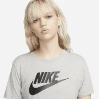 Nike Sportswear Essentials жіноча Logo футболка колір сірий