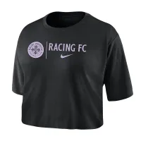 Racing Louisville женская Nike Dri-FIT Soccer Cropped футболка цвет черный