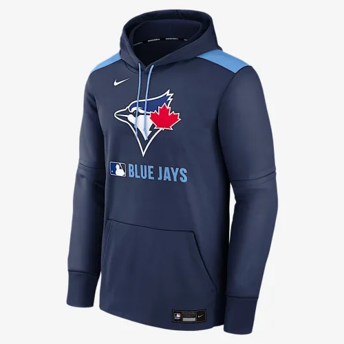 Toronto блакитний Jays Authentic Collection чоловічі Nike Therma MLB Pullover Толстовка з капюшоном блакитний
