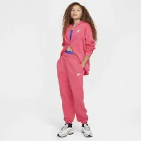 Nike Sportswear Club Fleece Big детские оверсайз Full-Zip Толстовка с капюшоном Pink