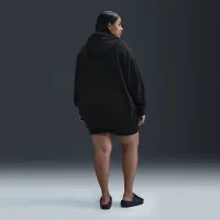 Nike Sportswear Phoenix Plush женская оверсайз Cozy Fleece Full-Zip Толстовка с капюшоном (большие размеры) цвет черный