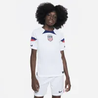 USWNT 2022/23 Stadium Home Big дитячі Nike Dri-FIT Soccer Jersey колір білий