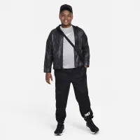 Nike Dri-FIT Big детские (для мальчиков) тренировочные футболка (Extended Size) цвет серый